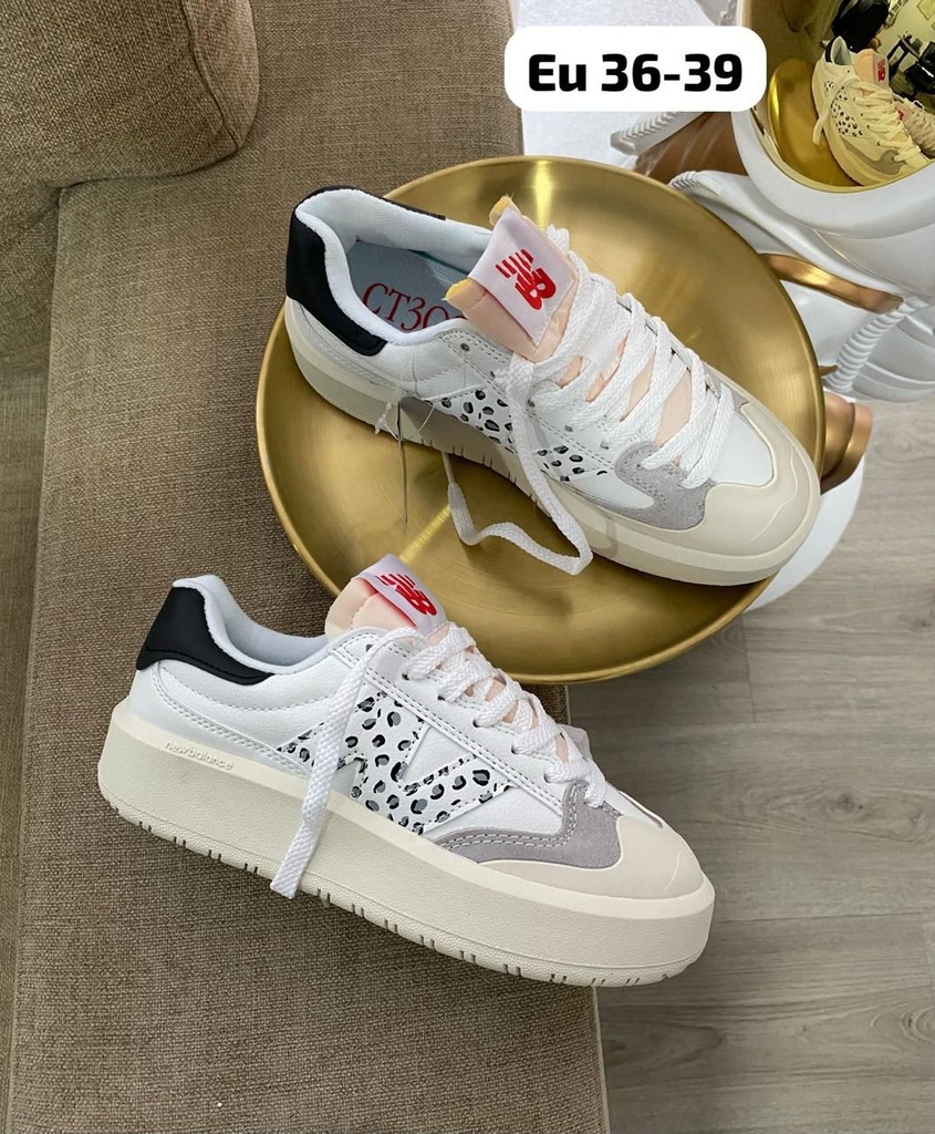 New Balance Ct302 Blanco Negro Diseño NB61