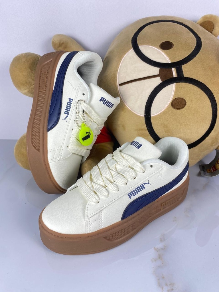 Puma Plataforma Parma Beige Azul PM153