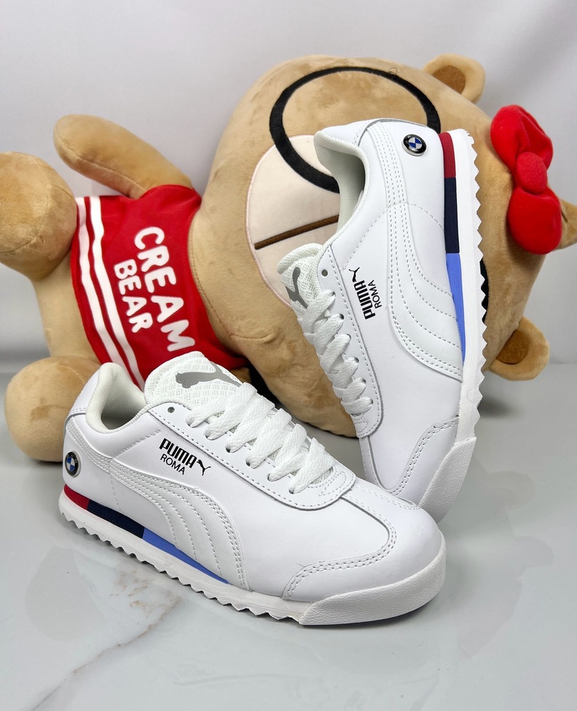 Puma Roma Bmw Blanco Rojo Gris PM123