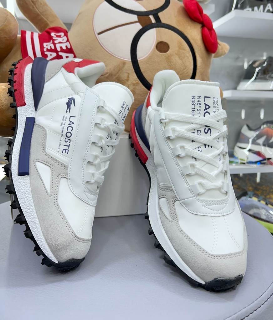 Lacoste Blanco Talon Rojo LE55
