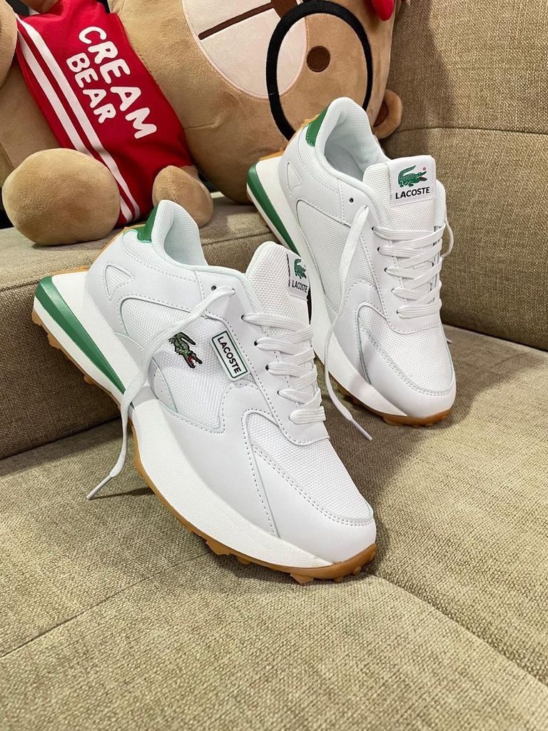 Lacoste Endliner Blanco Verde Suela Goma LE50