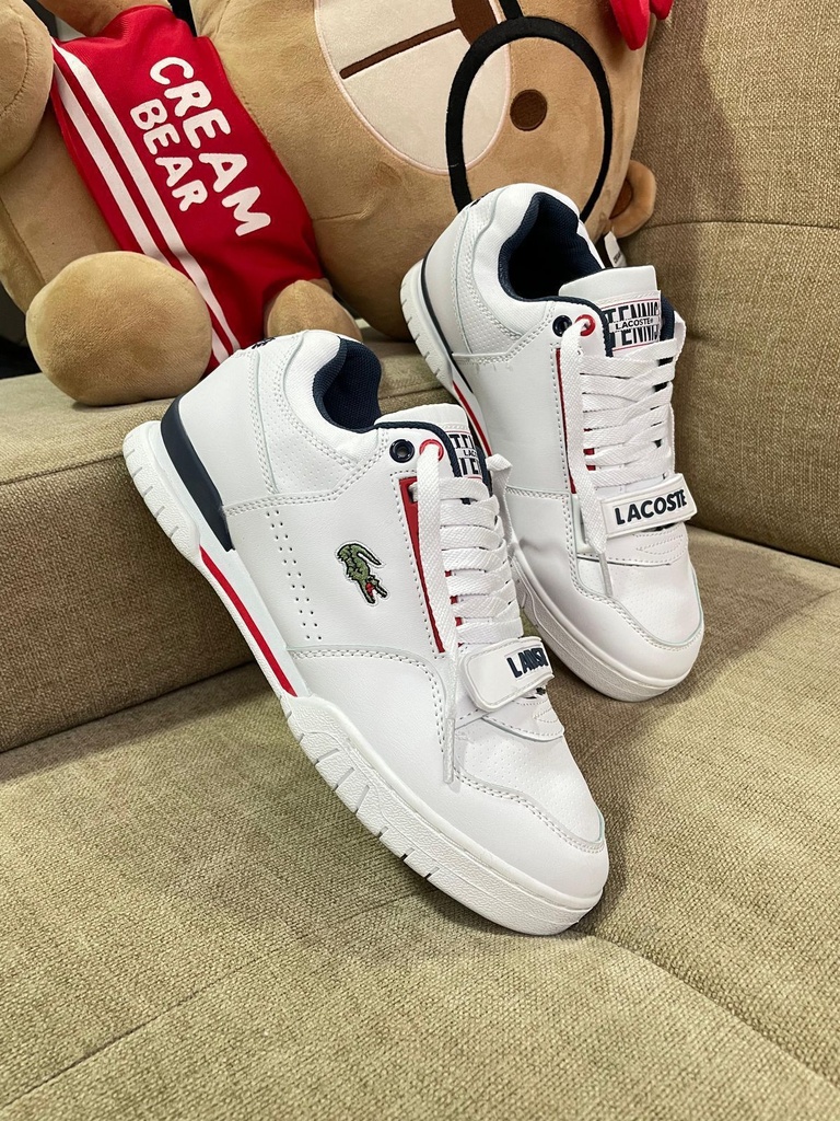 Lacoste Adhesivo Blanco Rojo LE44-2