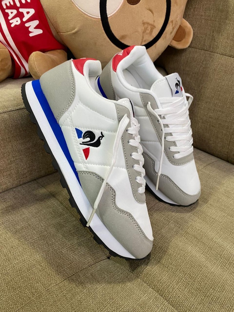 Le coq Sportif Blanco Azul Talon Rojo LC72