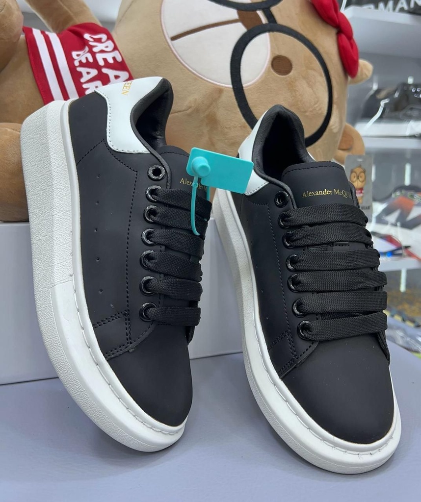 Alexander Mcqueen Negra Talon Blanco MQ4