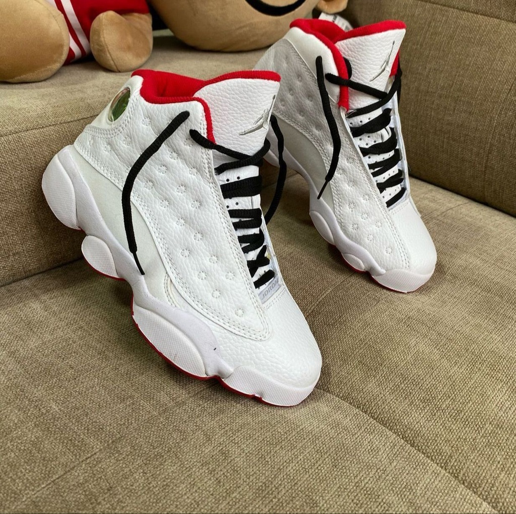 Jordan Retro 13 Blanco Rojo JD189