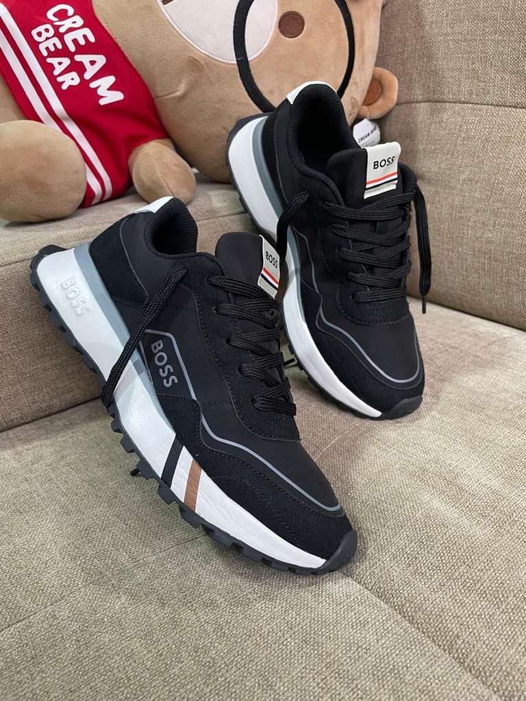 Hugo Boss Doble Linea Negro Blanco HB19