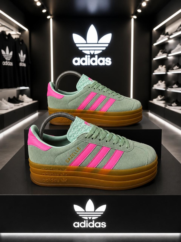 Adidas Gazelle Verde Rosado AD450