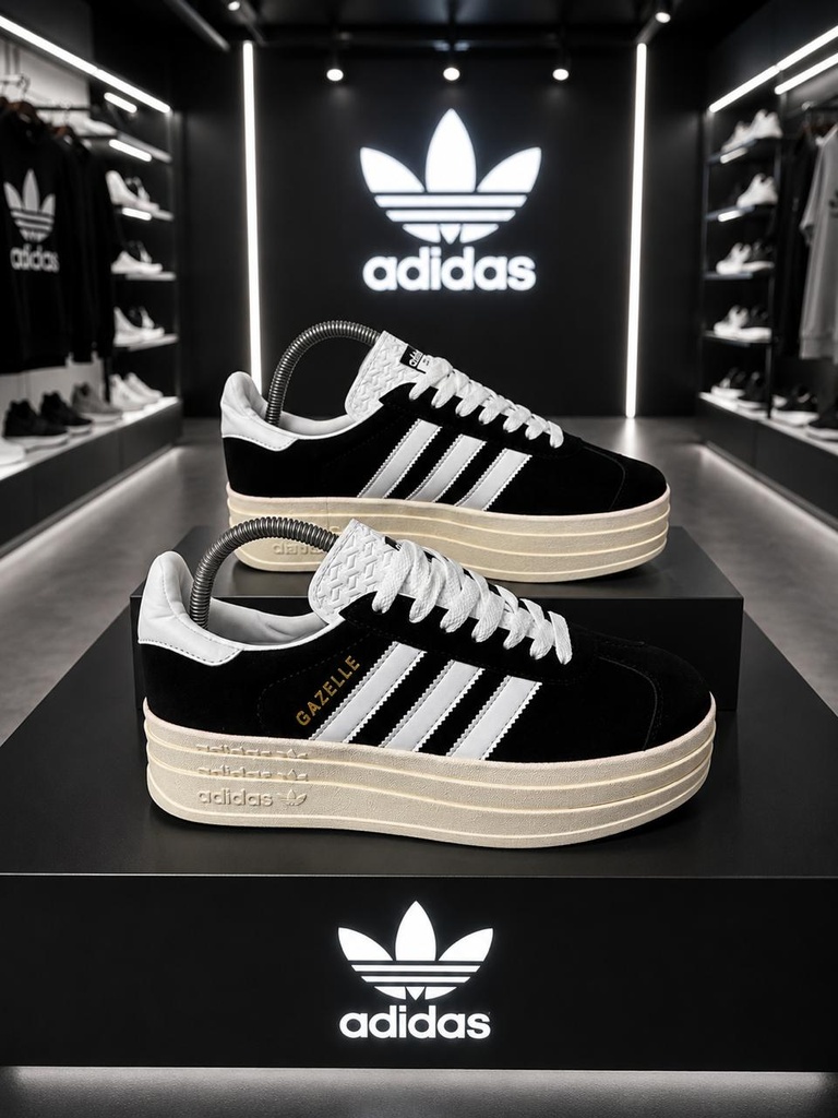 Adidas Gazelle Negro Beige AD405