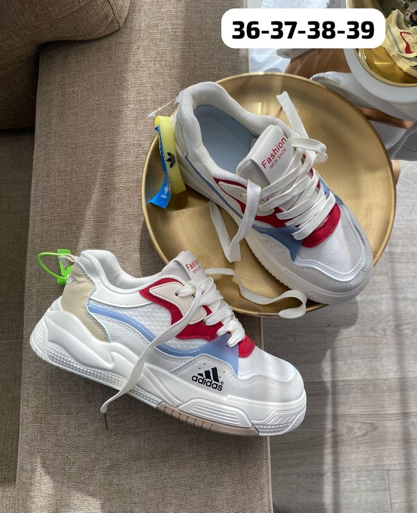 Adidas Fashion New Shoes Beige Rojo Azul AD339