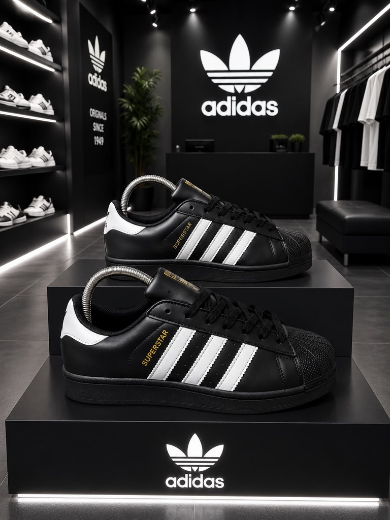 Adidas Superstar Negro Blanco AD92