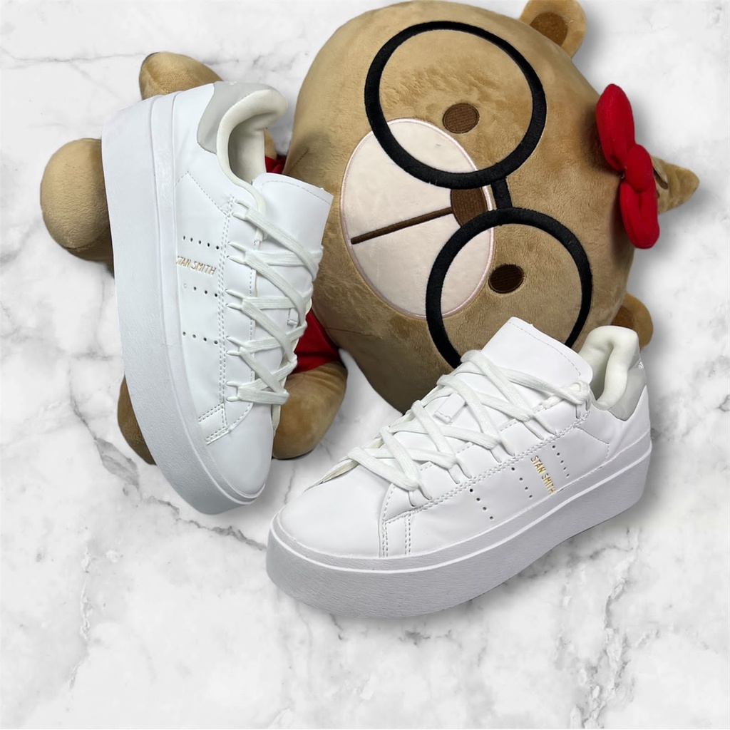 Adidas Stan Smith Plataforma Blanco Talon Gris AD332