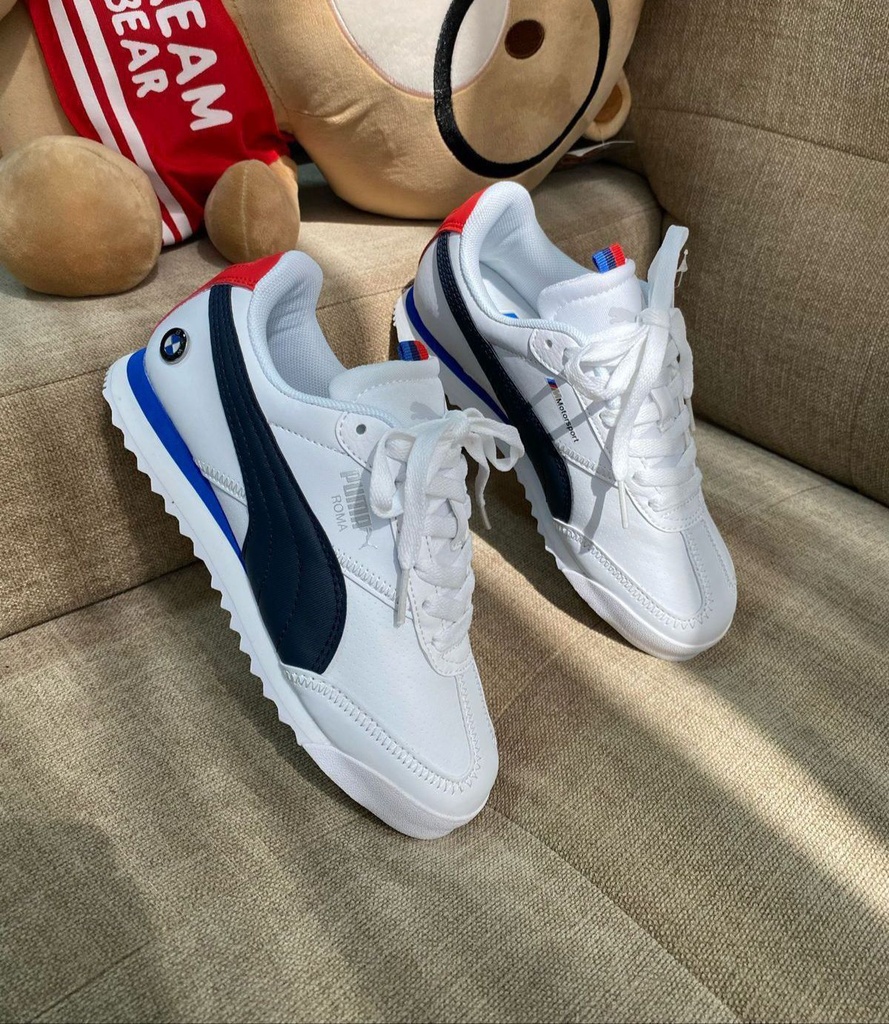 Puma Roma Bmw Blanco Rojo-Azul PM123