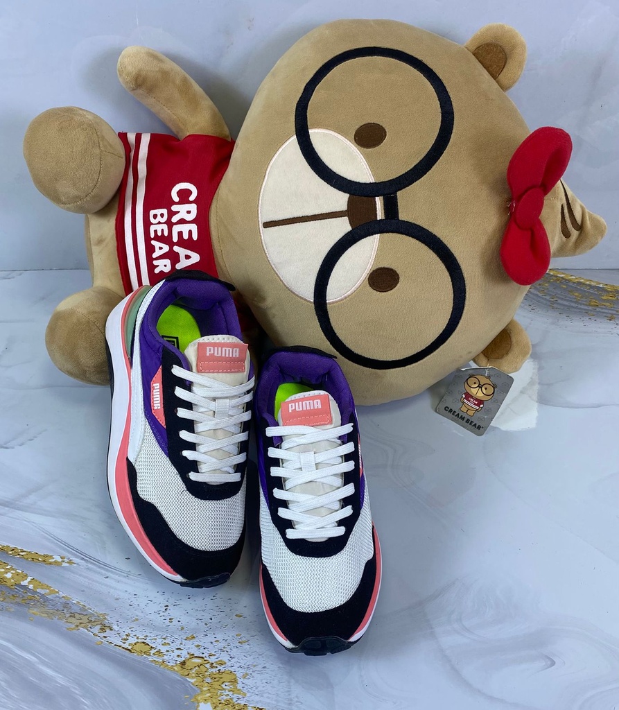 Puma Suela Alta Blanco Morado PM83