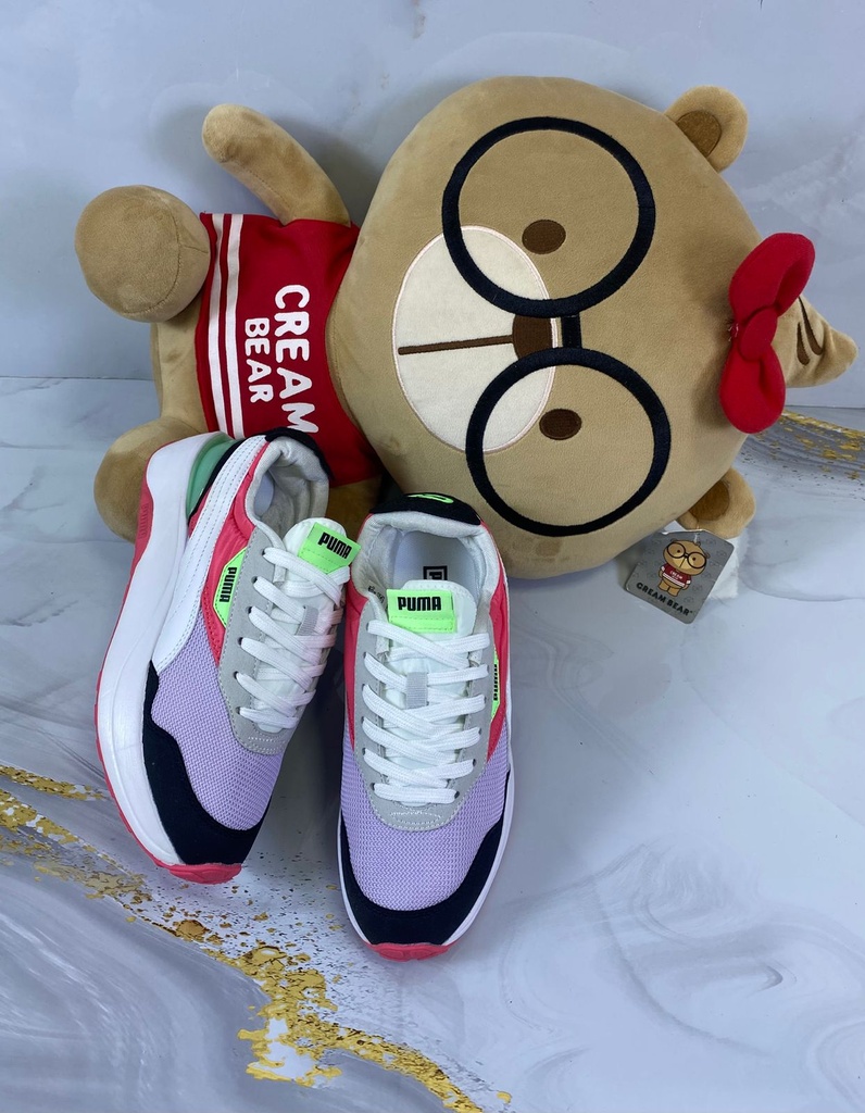 Puma Suela Alta Blanco Fuscia PM84