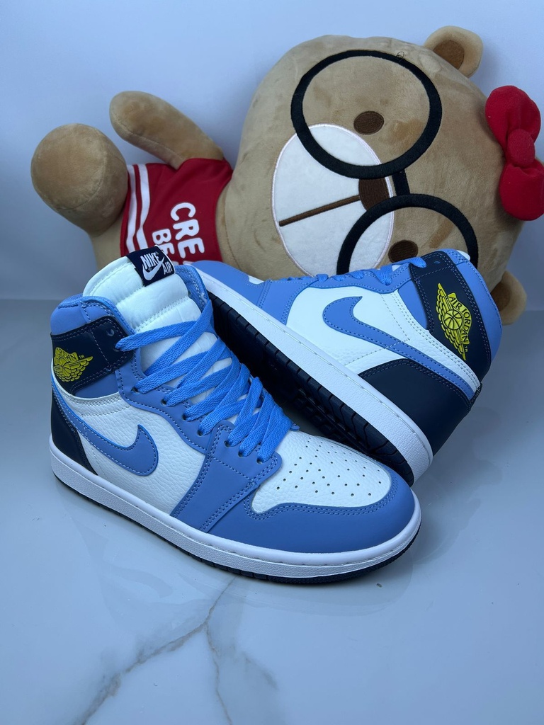 Jordan Retro 1 Bota Azul Rey Blanco JD256