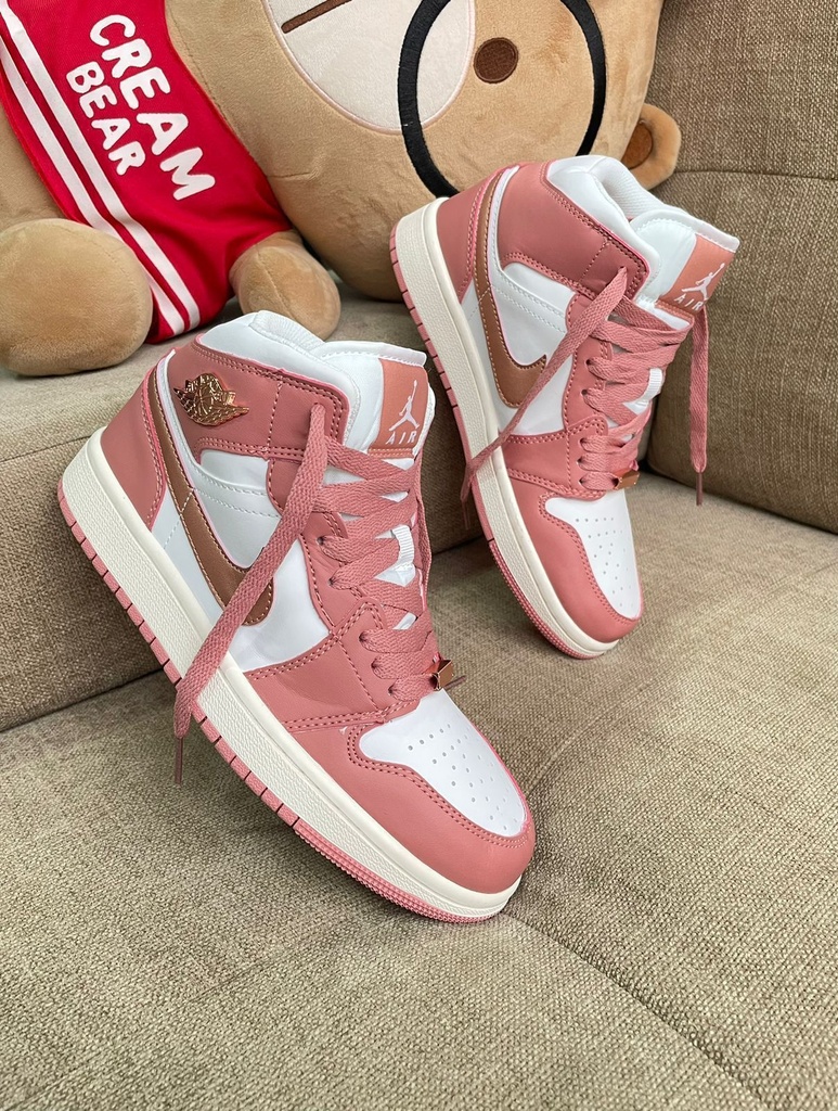Jordan Retro 1 Blanco Palo Rosa JD254