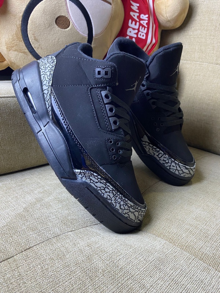 Jordan Retro 3 Todo Negro JD155