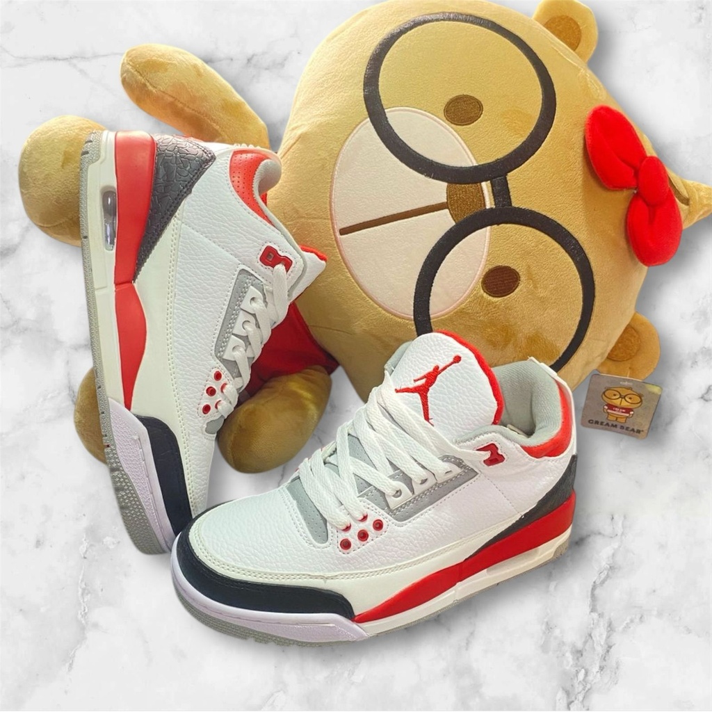 Jordan Retro 3 Blanco Rojo JD162