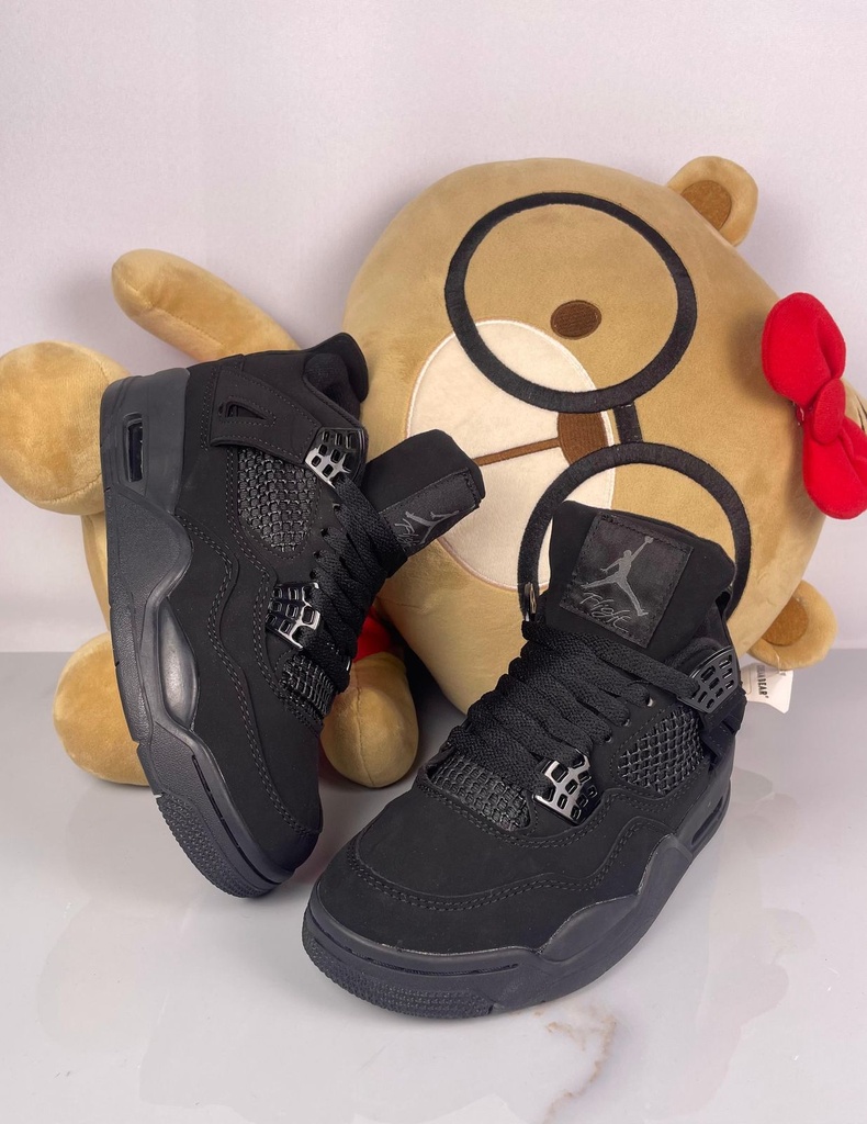 Jordan Retro 4 Bota Negro JD12