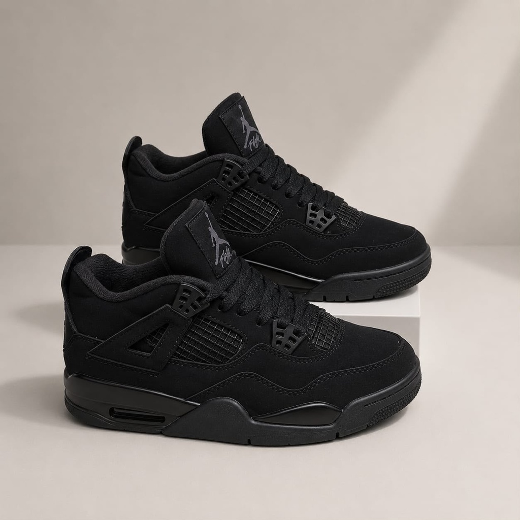 Jordan Retro 4 Bota Negro JD12