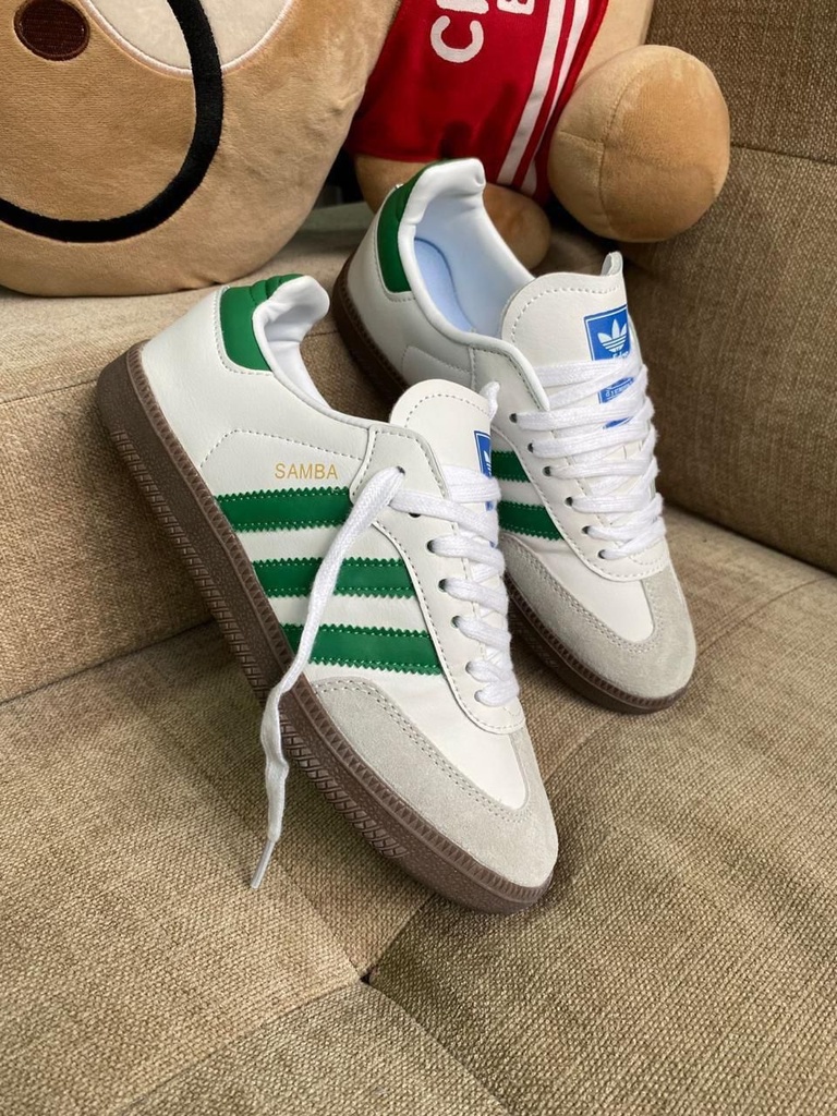 Adidas Samba Blanco Talon Verde AD455
