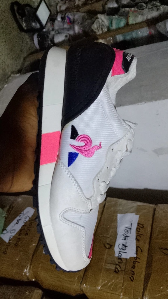 Le Coq Sportif Sintetica Blanco Fucsia LC32
