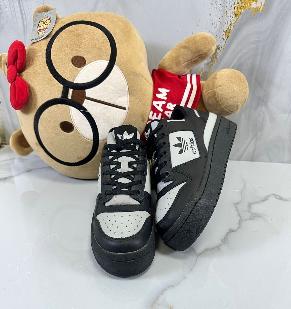 Adidas Plataforma Negro Gris AD243