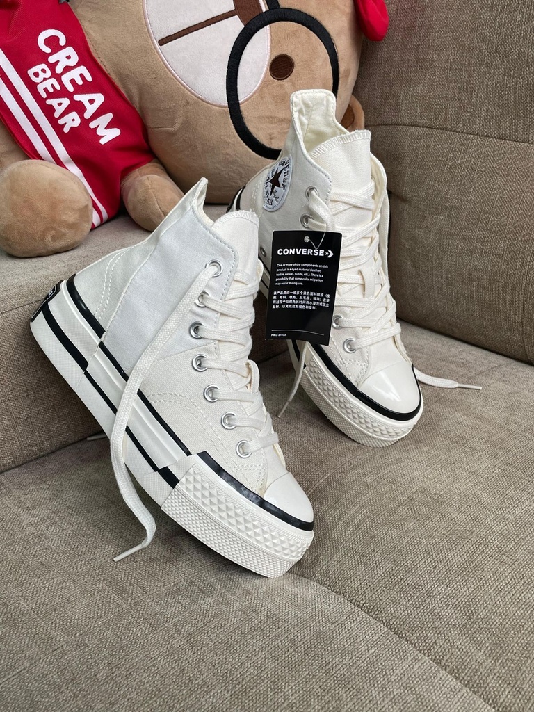 Converse Bota  Plataforma Beige Diseño CV97