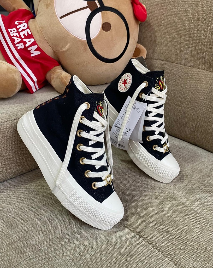 Converse Bota Negro Suela Corazon CV93