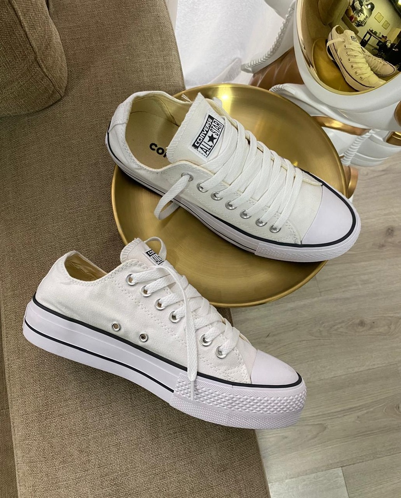 Converse Plataforma Bajito Blanco CV3