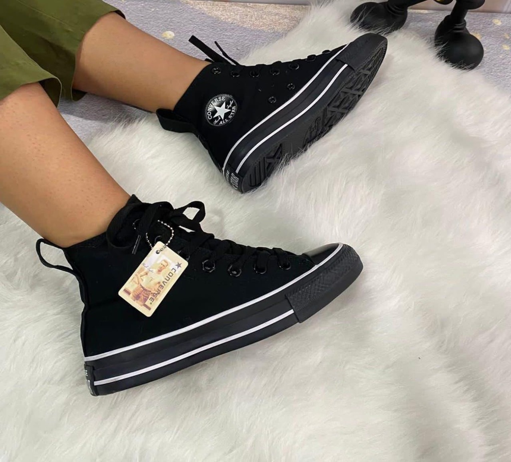 Converse Bota Negro Todo CV35