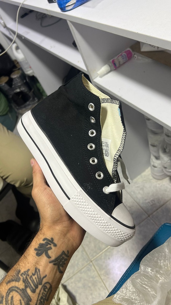 Converse Plataforma Bota Negro CV2