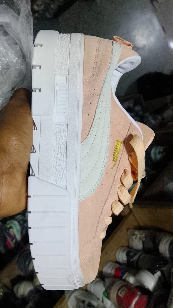 Puma Plataforma Blanca Naranja 