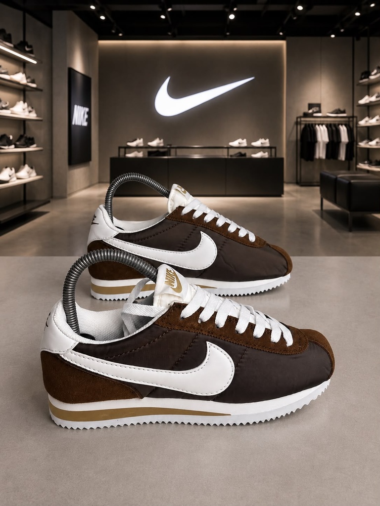 Nike Cortez Cafe Chulo Blanco-Gamuza