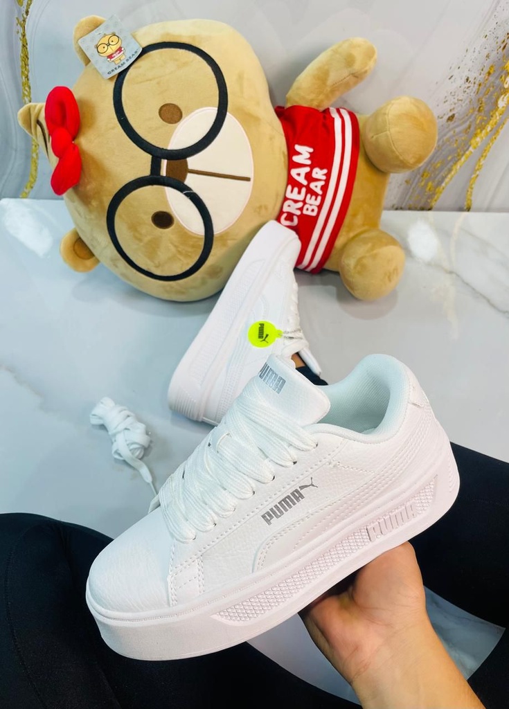 Puma Plataforma Toda Blanca 