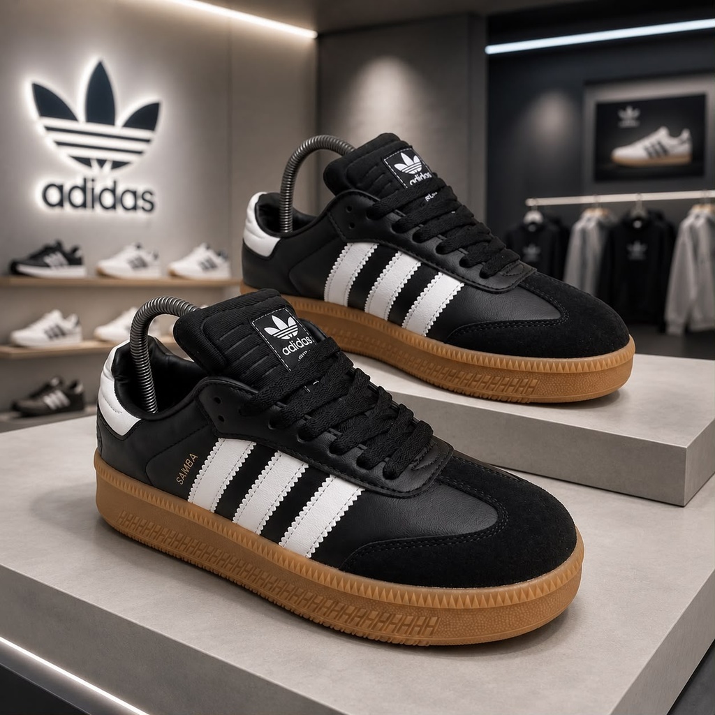 Adidas Samba Negra Blanca Suela Goma