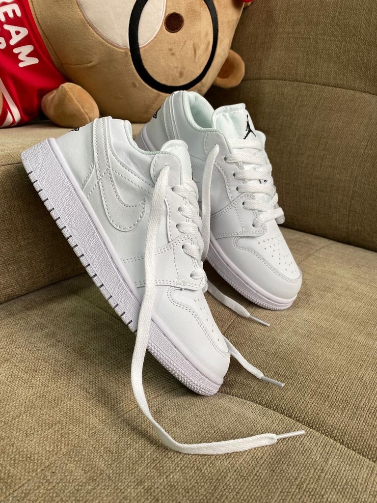 Jordan Retro 1 Bajito Blanco Tejido (DF1-154)