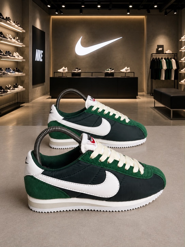 Nike Cortez Verde Linea Blanco NK780