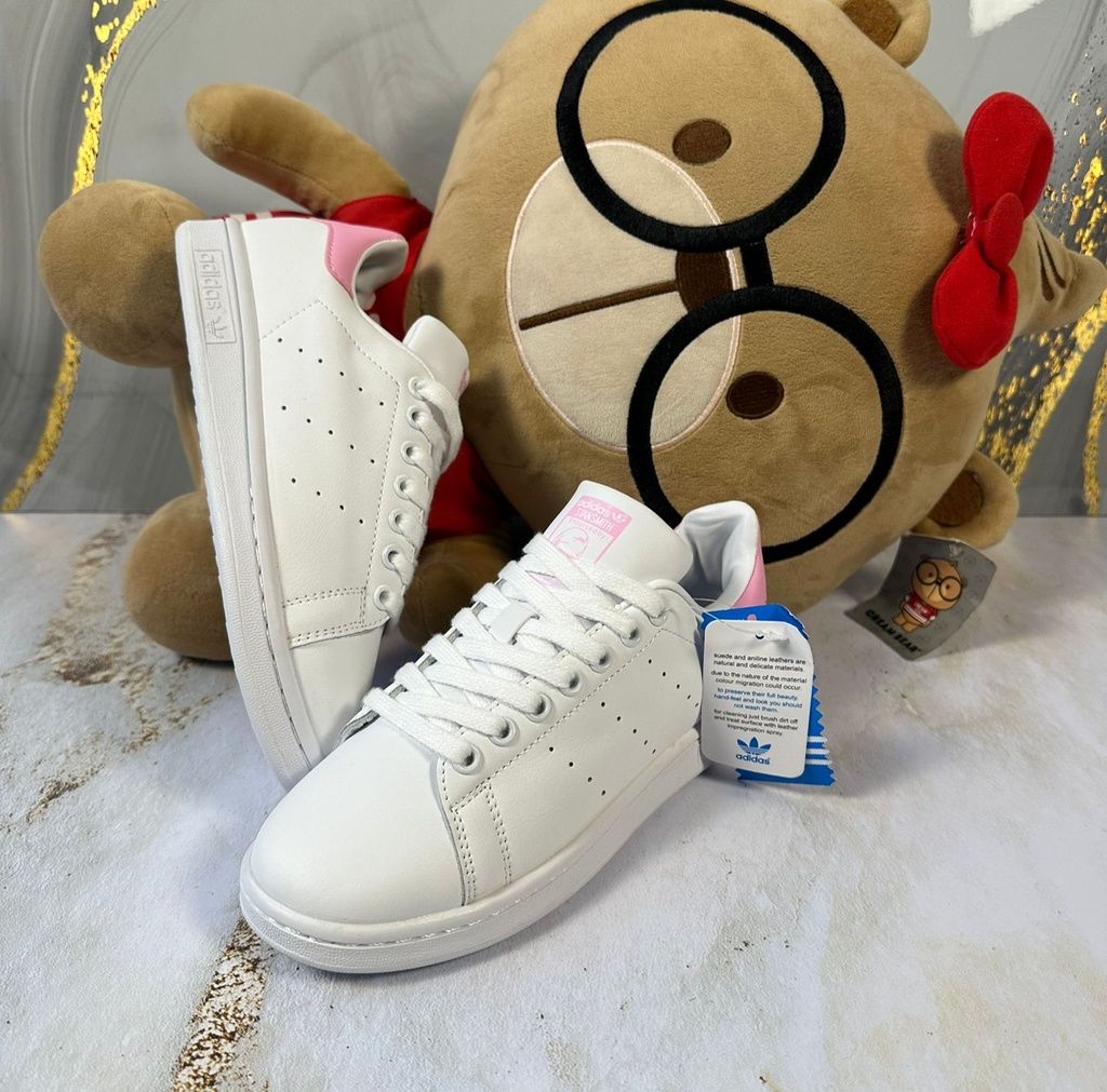 Adidas Stan Smith Blanco-Rosado
