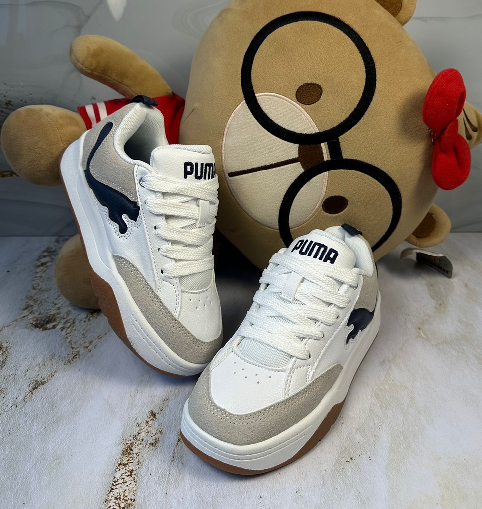 Puma Logo Blanco Turqui PM140