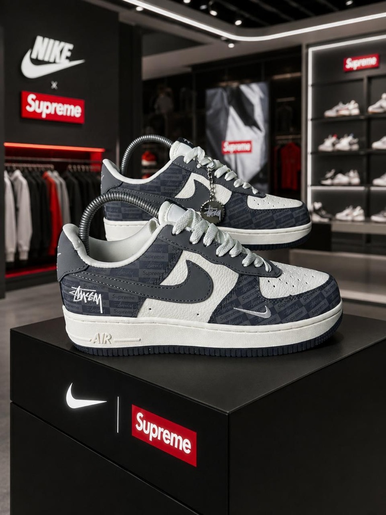 Nike AF1 Gris-Beige(supreme)