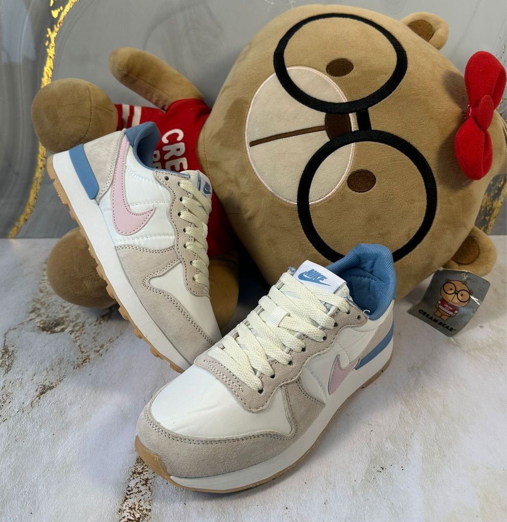 Nike Internacional Beige Azul-Rosado