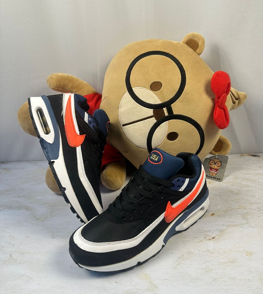 Nike Air Max Lt Negro-Azul Chulo Naranja 