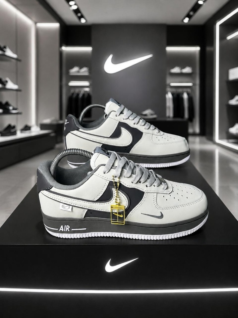 Nike AF1 Beige Franja Gris