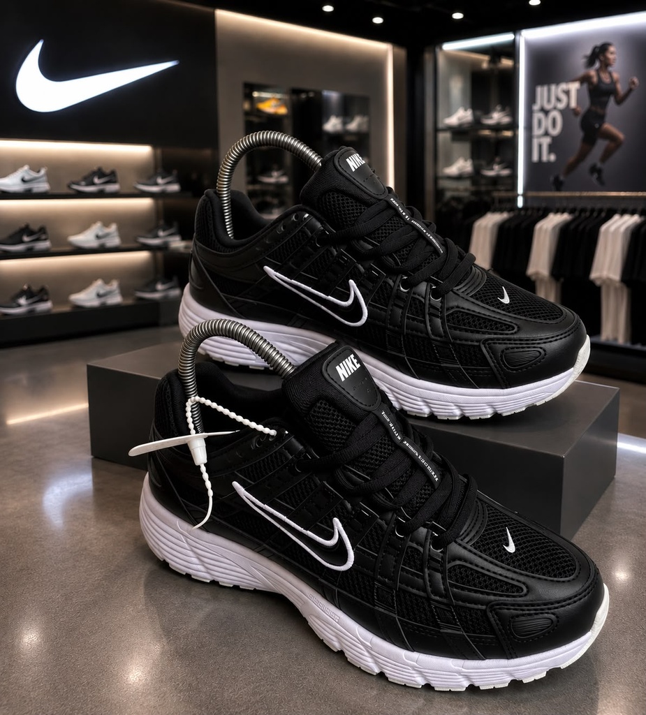 Nike  P6000 Negro-Suela Blanca