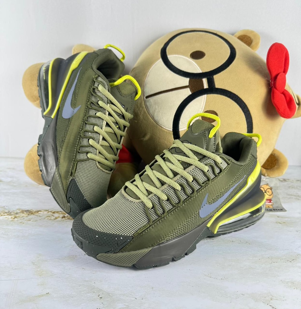 Nike X Pulse Verde Militar-Amarillo