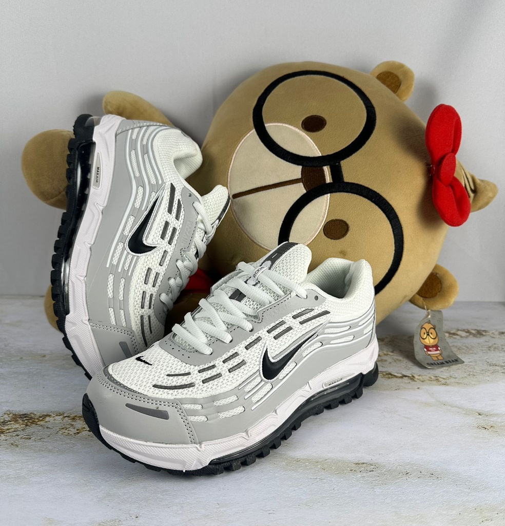 Nike MAX AIR Blanco-GRIS CHULO NEGRO