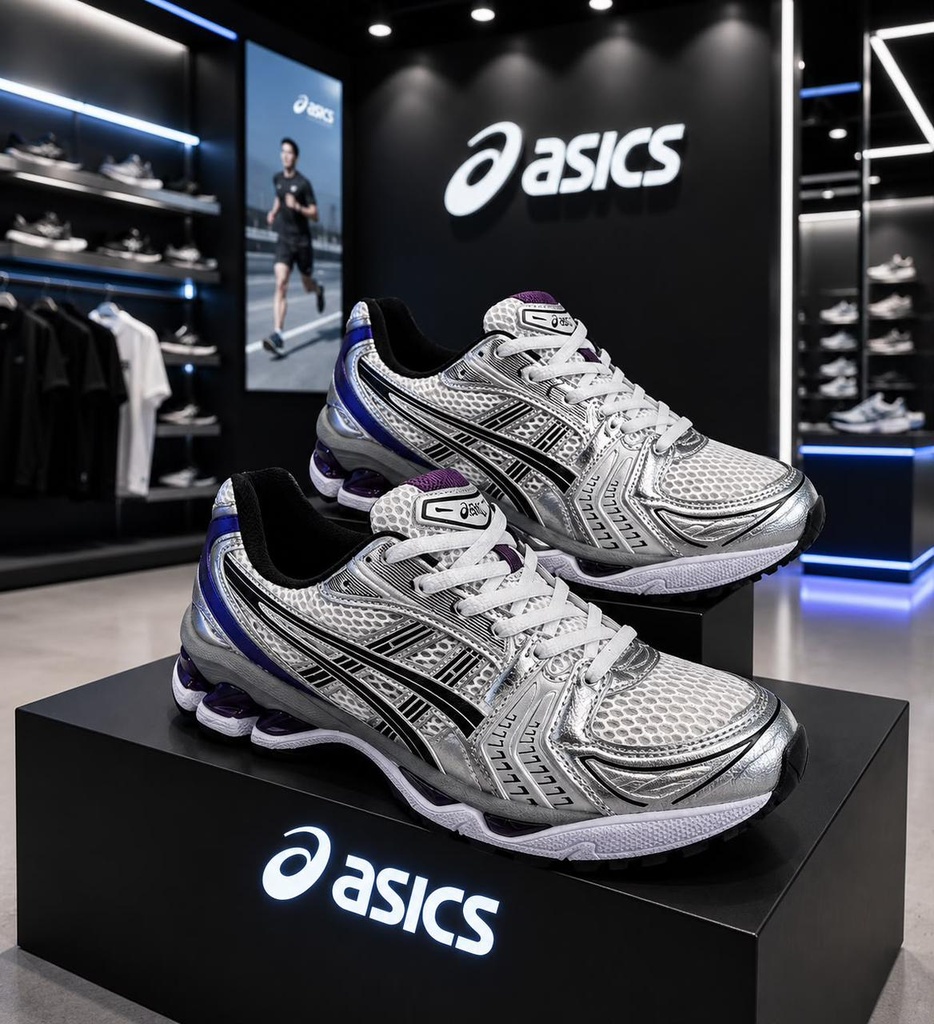 Asics Morado-Plateado