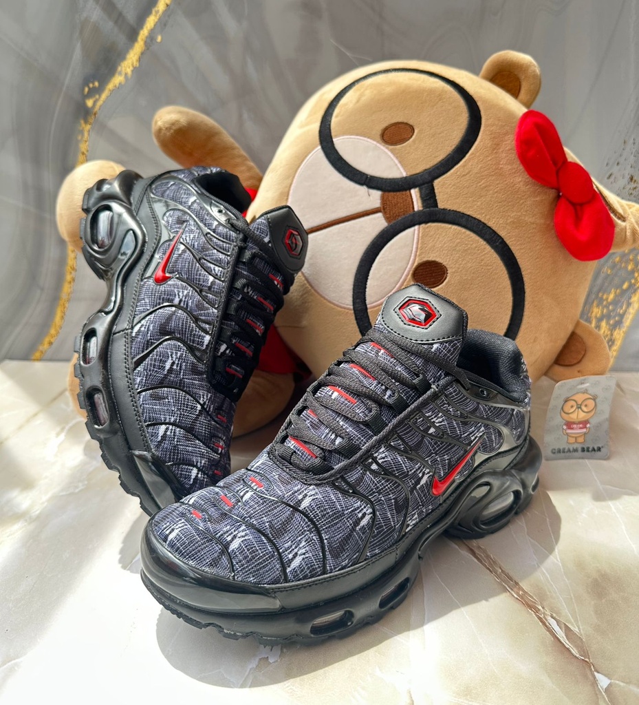 Nike Tn Negra Chulo Rojo Diseño