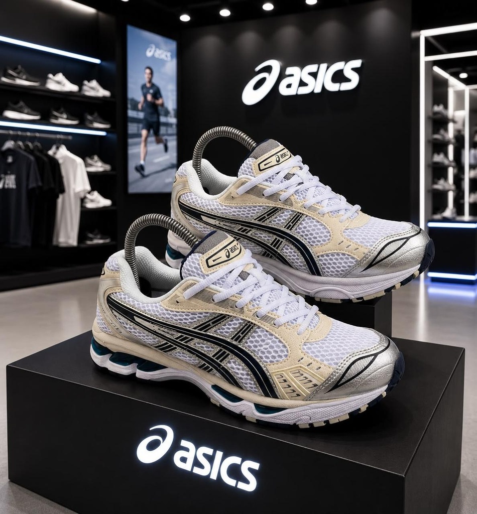 Asics Gris Negra Fondo Blanco